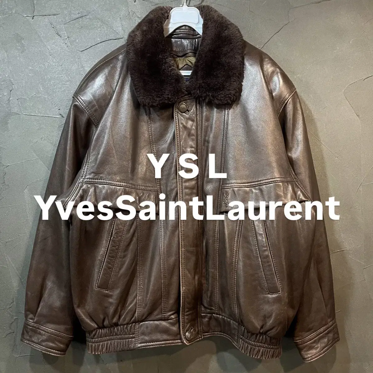 [L] YSL 입생로랑 양가죽 A-2 자켓